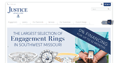 Desktop Screenshot of justicejewelers.com