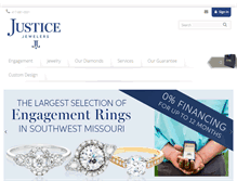 Tablet Screenshot of justicejewelers.com